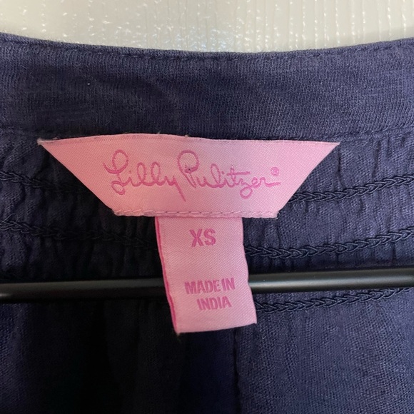 Lilly Pulitzer Essie Top in True Navy - Picture 3 of 5